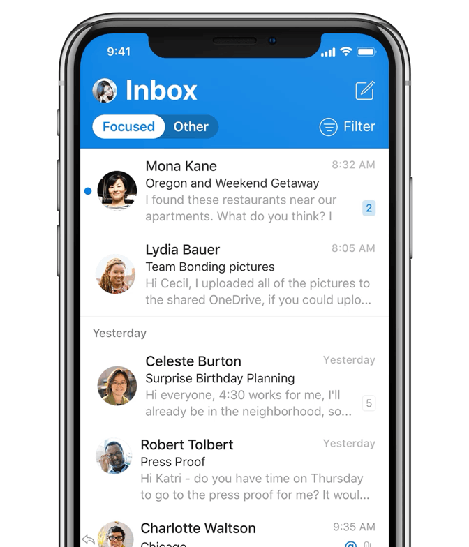 iOS端Outlook更新：启用全新用户界面 告别全白设计
