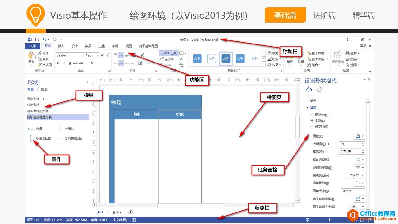 和大家一起学 Visio&mdash;基础篇教程