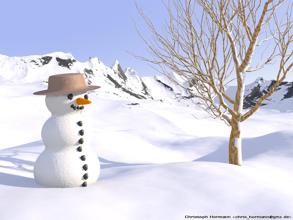 紫色梦幻光斑抽象艺术PPT背景图片，雪人小屋漂亮的冬季雪景ppt图片