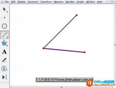 几何画板如何标记有方向的角